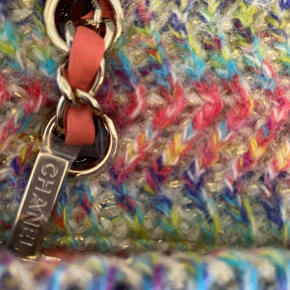 ‼️SOLD‼️Wool Rainbow Métiers D’Art Flap Bag NEW - Picture 8 of 11
